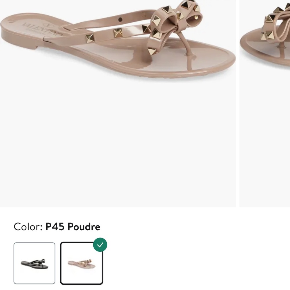 Valentino rockstud jelly sandals